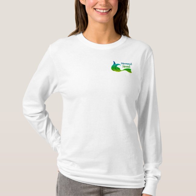 T-shirt Équipe de sirènes en vert (Devant)