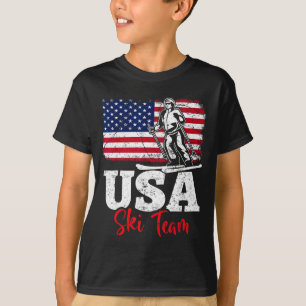 T-shirt Équipe de ski États-Unis amérique ski sports d'hiv