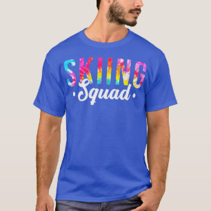 T-shirt Équipe de ski Tie DyeHommes Femmes Skier Snowboard