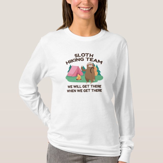 T-shirt Équipe de Sloth Randonnée (Devant)