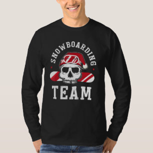 T-shirt Équipe De Snowboard Boarfit Snowboard Avec Sk