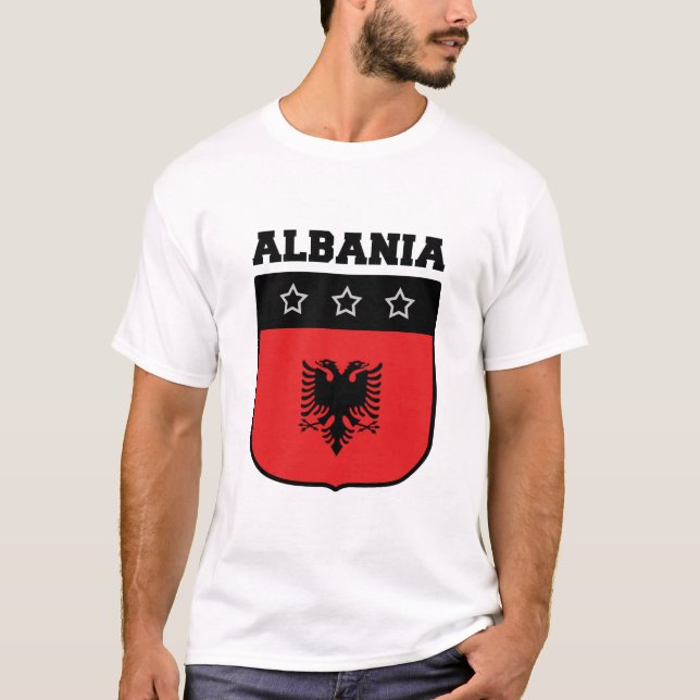 T-SHIRT ÉQUIPE DE SOCCER D'ALBANIE (Devant)