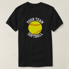T-shirt Équipe de softball masculin, joueur et nombre Jers