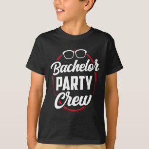 T-shirt Équipe de soirée d'enterrement de vie de garçon Ép