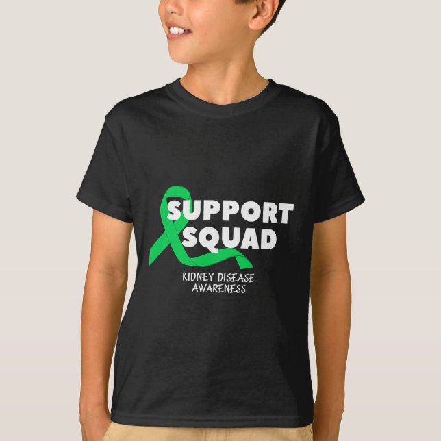 T-shirt Équipe de soutien à la sensibilisation à la maladi (Devant)