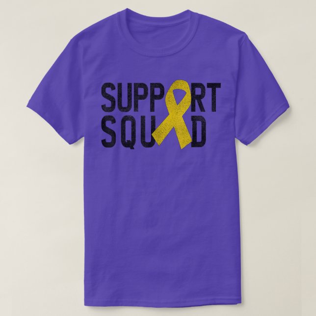 T-shirt Équipe de soutien au cancer de l'enfance Cancer de (Design devant)