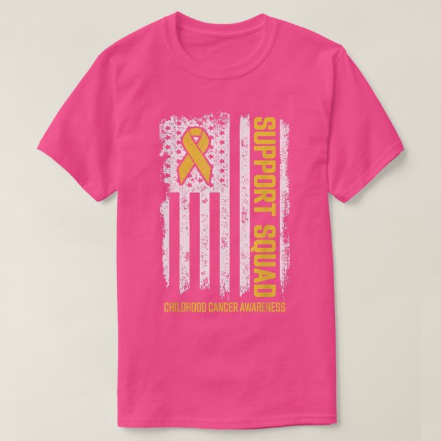 T-shirt Équipe de soutien au cancer de l'enfance Cancer de (Design devant)