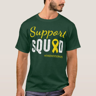 T-shirt Équipe de soutien au cancer de l'enfance Ruban d'o
