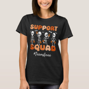 T-shirt Équipe de soutien au cancer du rein sur mesure Hal