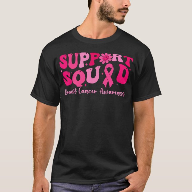 T-shirt Équipe de soutien au cancer du sein Cancer du sein (Devant)