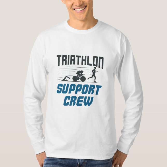 T-shirt Équipe de soutien au triathlon (Devant)