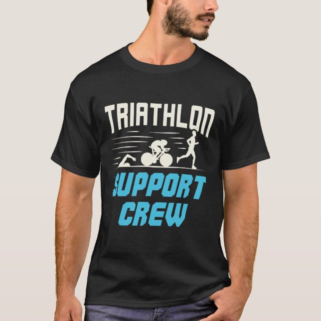 T-shirt Équipe de soutien au triathlon (Devant)