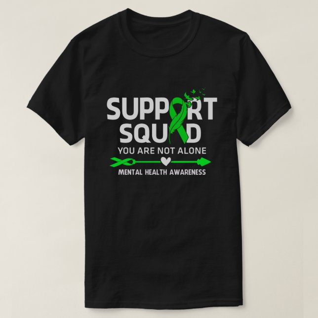 T-shirt Équipe de soutien aux guerriers Sensibilisation à  (Design devant)