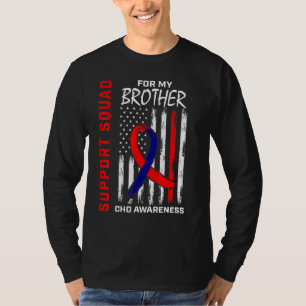 T-shirt Équipe de soutien aux maladies cardiaques du frère