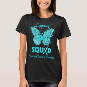 T-shirt Équipe de soutien aux papillons Sensibilisation au