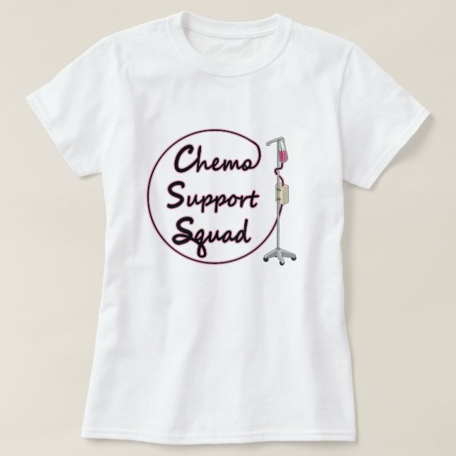T-shirt Équipe de soutien chimio (Design devant)