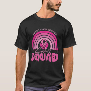 T-shirt Équipe de soutien Combattante du cancer du sein, R