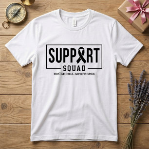 T-shirt Équipe de soutien contre le cancer de la peau pour