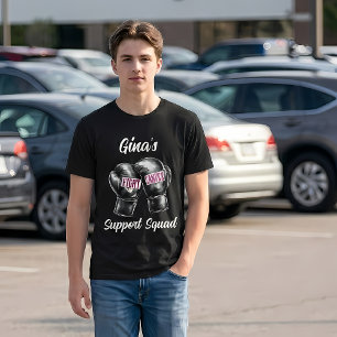 T-shirt Équipe de soutien des combattants du cancer du sei