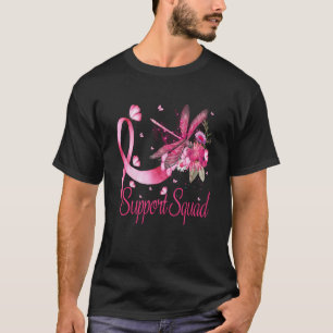 T-shirt Équipe de soutien des guerriers Dragonfly Cancer d