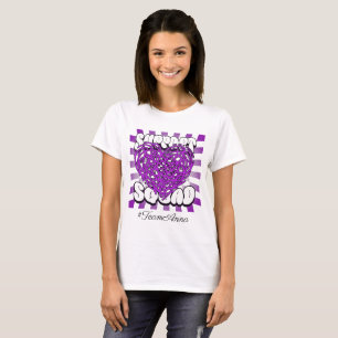 T-shirt Équipe de soutien du cancer pancréatique Nom perso