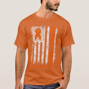 T-shirt Équipe de soutien orange MS Sclérose en plaques Af