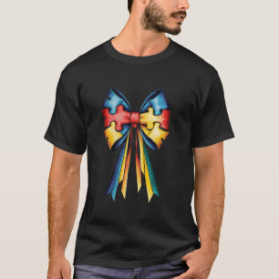 T-shirt Équipe de soutien pour l'autisme Fière mère père S