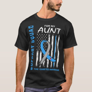T-shirt Équipe De Soutien Pour Ma Tante Type 1 Les Lauréat