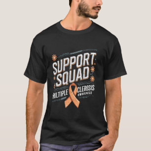 T-shirt Équipe de soutien Ruban orange Sclérose en plaques