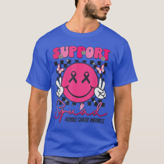 T-shirt Équipe de soutien Sensibilisation Sourire Visage R