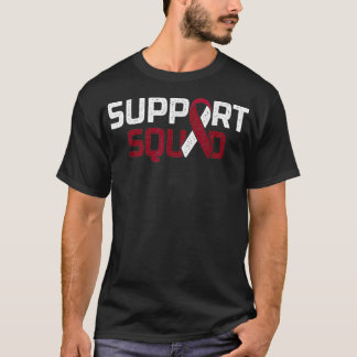T-shirt Équipe de soutien Throat Tête buccale et cancer du