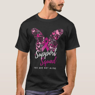 T-shirt Équipe de soutien Vous n'êtes pas seul Papillon