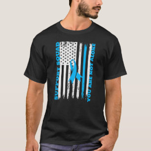 T-shirt Équipe de soutien Vous n'êtes pas seul Sensibilisa