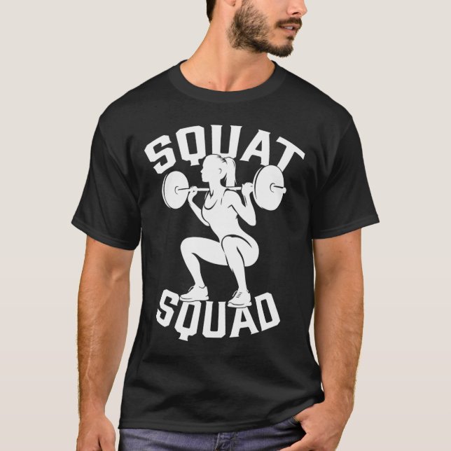 T-shirt Équipe de squat entraînement Partenaire Entraîneur (Devant)