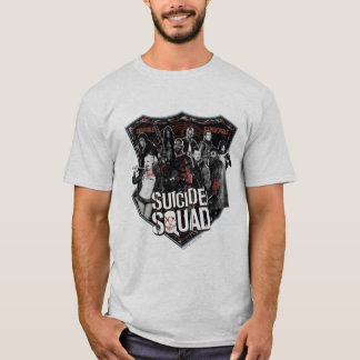 T-shirt Équipe de suicide | Badge de groupe photo