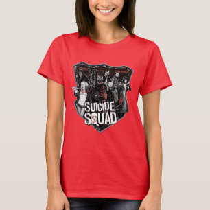 T-shirt Équipe de suicide Badge de groupe photo