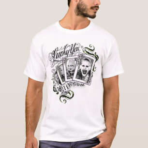 T-shirt Équipe de suicide   Cartes de lecture "Lucky You"