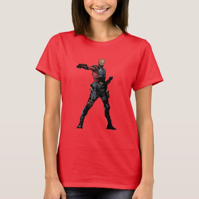 T-shirt Équipe de suicide | Deadshot Comic Book Art (Devant)