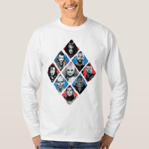 T-shirt Équipe de suicide   Équipe spéciale X À damiers Di
