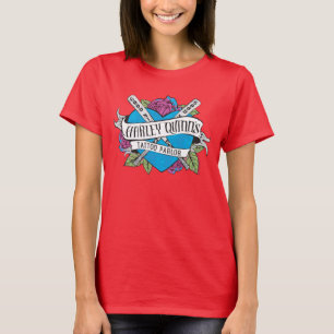 T-shirt Équipe de suicide   Harley Quinn's Tattoo Parlor H
