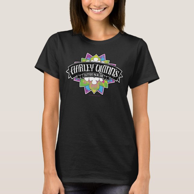 T-shirt Équipe de suicide | Harley Quinn's Tattoo Parlor L (Devant)