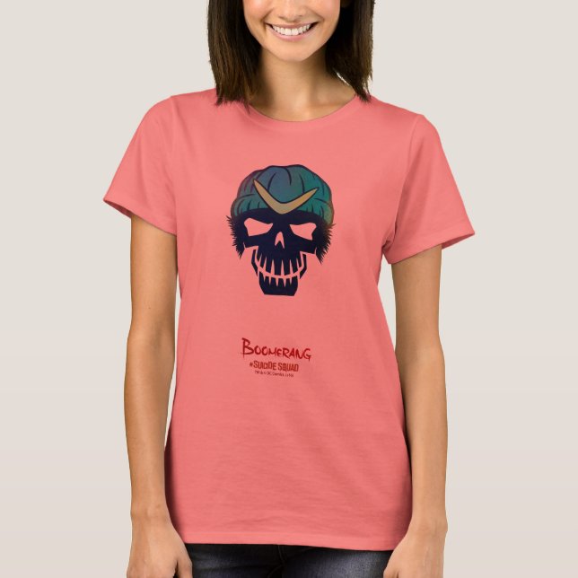 T-shirt Équipe de suicide | Icône de tête Boomerang (Devant)