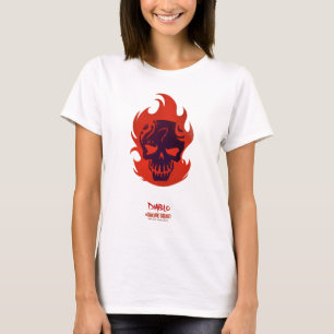 T-shirt Équipe de suicide   Icône Diablo Head