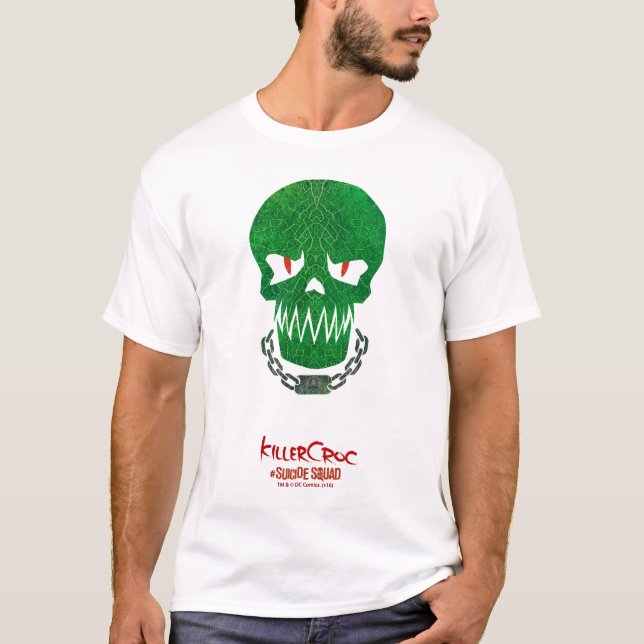 T-shirt Équipe de suicide | Icône Tête Croc de tueur (Devant)