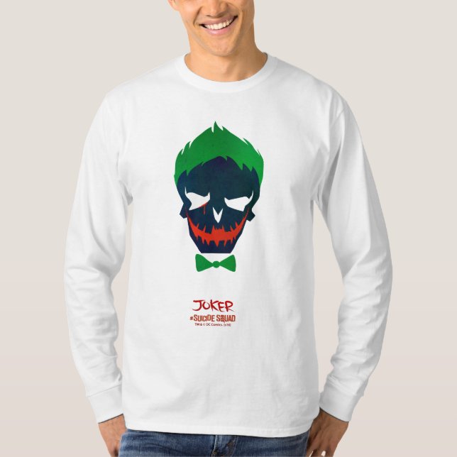 T-shirt Équipe de suicide | Icône Tête de joker (Devant)