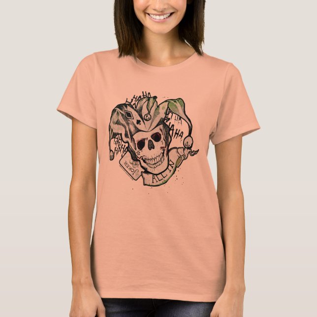 T-shirt Équipe de suicide | Joker Crull "All In" Tattoo Ar (Devant)