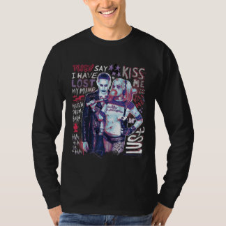 T-shirt Équipe de suicide | Joker & Harley Typographie Pho