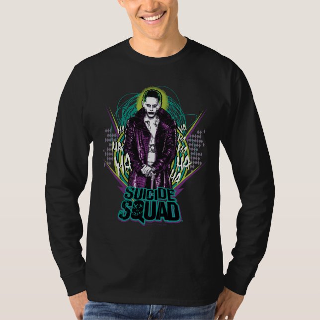 T-shirt Équipe de suicide | Joker Retro Rock Graphic (Devant)