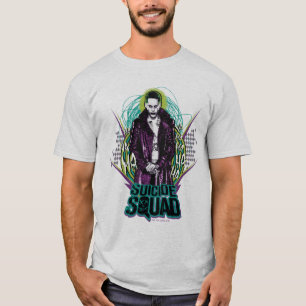 T-shirt Équipe de suicide   Joker Retro Rock Graphic