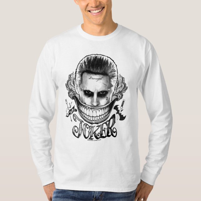 T-shirt Équipe de suicide | Joker Smile 2 (Devant)